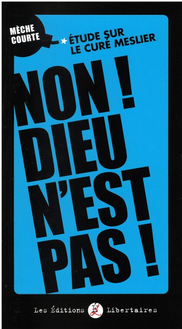 Couverture du livre Non ! Dieu n'est pas !